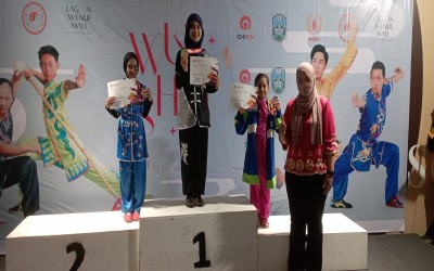 Prestasi, 3 Atlet Wushu MIN 2 Kediri di Lagoon Avenue Mall Open Championship 2022